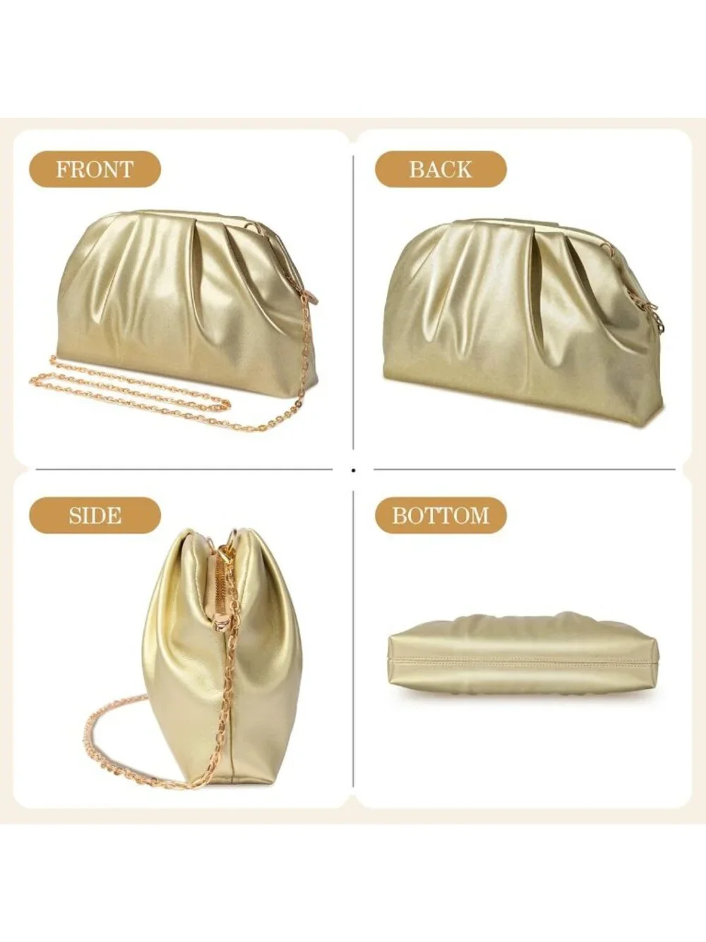 N/A elegant pleated
